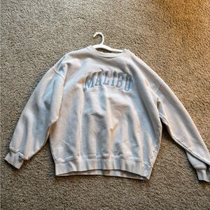 White Malibu Sweatshirt